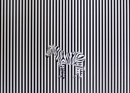 ZEBRAPLAKAT GRUPPE ZEBRA: Peter Nagel und Dieter Asmus, Limited Edition