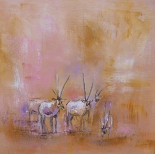 Arabische Oryxantilopen I