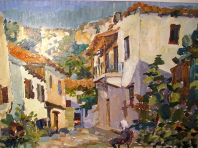 Gasse in Kas, Südtürkei