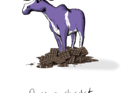 MOOSE AU CHOCOLAT: Print, signiert, Carlo Büchner