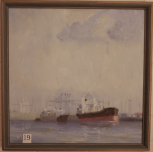 Auslaufendes Schiff