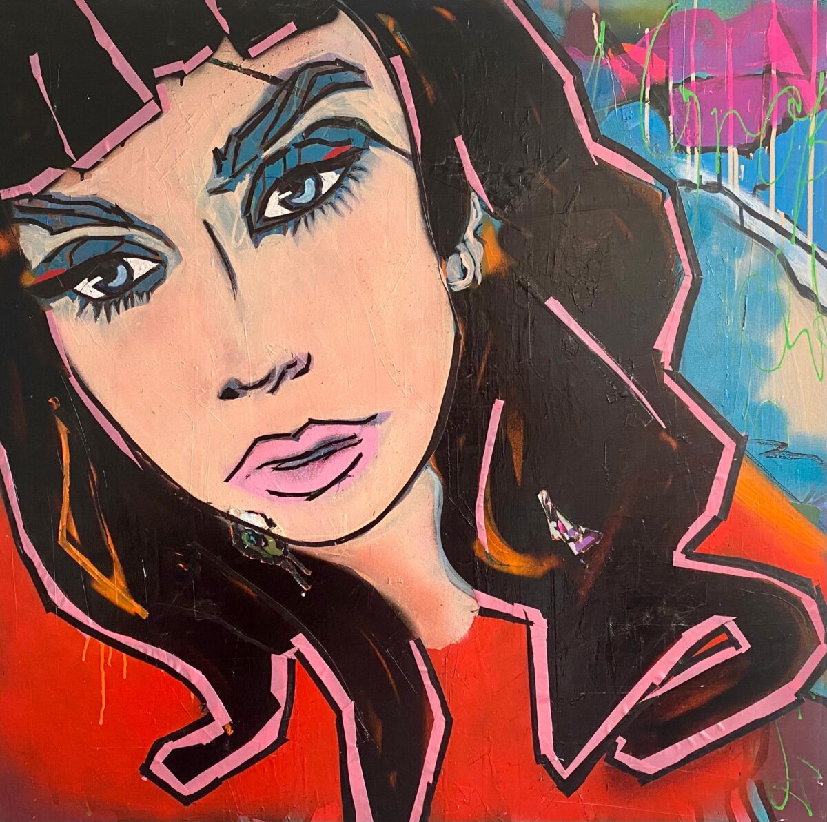 portrait bunt pop art Larissa Kerner