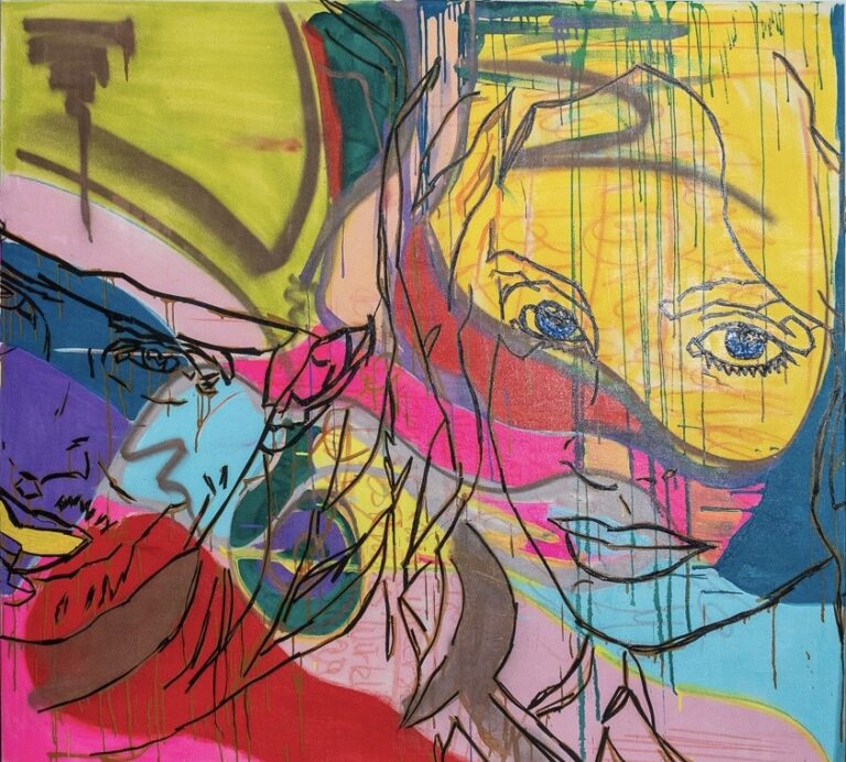 Portrait bunt Larissa Kerner Pop Art