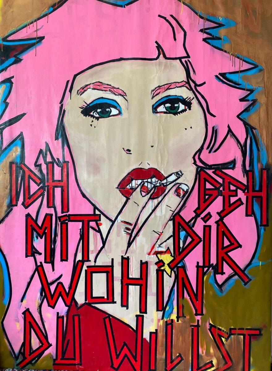 Nena Frau mit pinken Haaren Punk Larissa Kerner