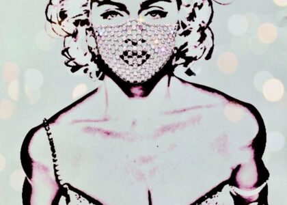 MADONNAS DIAMONDS: Kunstdruck auf Alu Dibond glänzend, 40×30 cm, Maribel Brandis