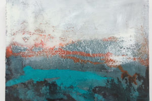 LANDSCHAFT 1 – 6: Kunstwerk, Acryl mit Harz übergossen, 30 x 30 x 6 cm, Maribel Brandis