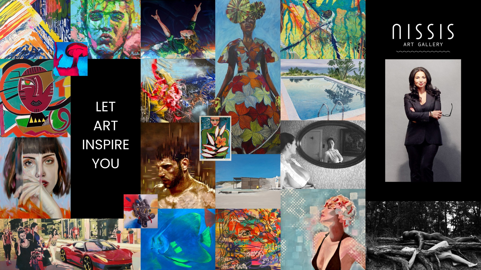 Abstrakte und moderne Kunst finden Sie bei Nissis Art Gallery ebenso wie Fotografien und realistische Werke. Ob Sie Pop Art, figurative Kunst, Siebdrucke, Collagen oder ein mit Ölfarben auf Leinwand geschaffenes Gemälde kaufen möchten, die vielfältige Auswahl an Originalkunst macht dem berühmten Regenbogen ordentlich Konkurrenz.