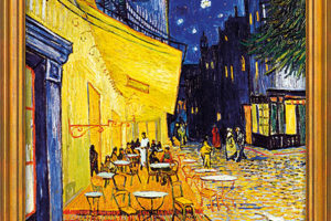 Vincent Van Gogh: Bild „Café-Terrasse Am Abend In Arles“ (1888), Gerahmt