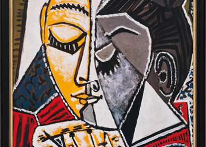 Pablo Picasso: Bild „Kopf einer lesenden Frau“, gerahmt